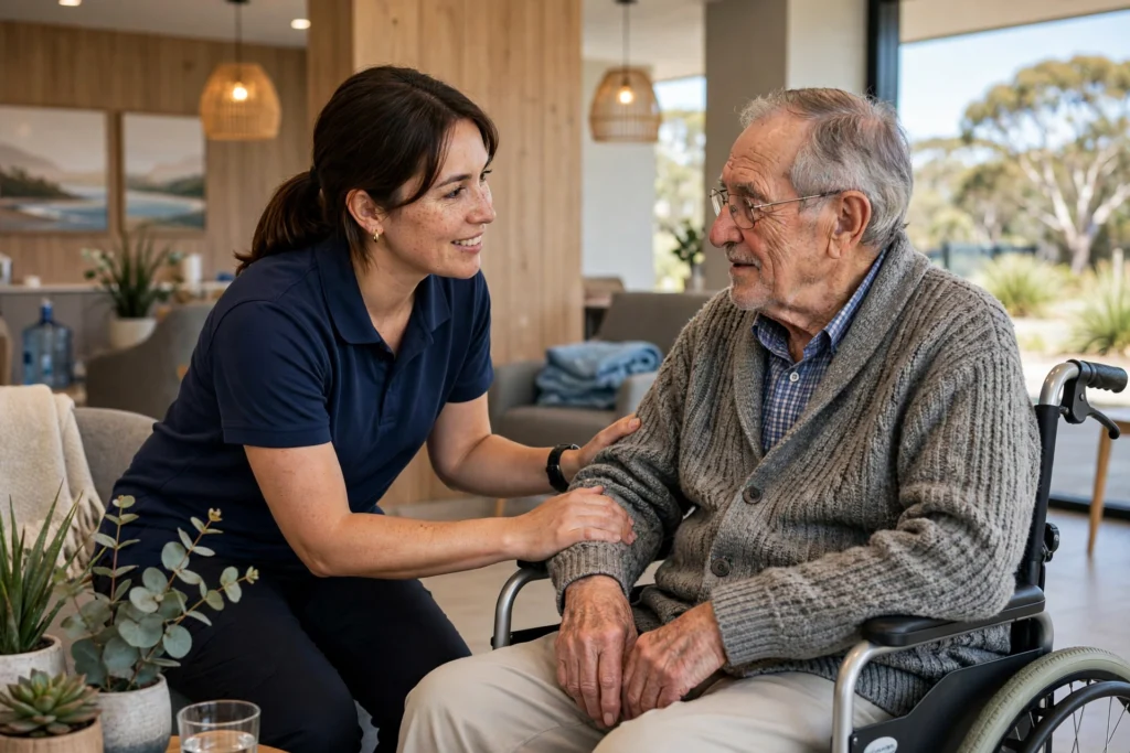 Aged care worker representing servant jobs in Australia 2026