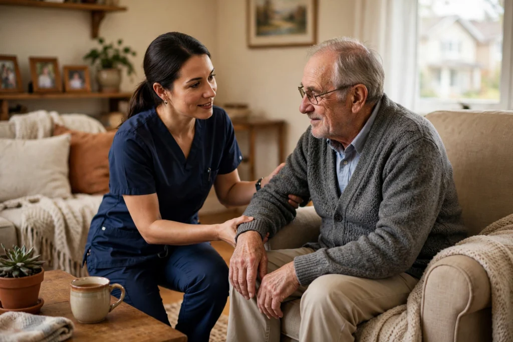 Caregiver representing servant jobs in USA 2026